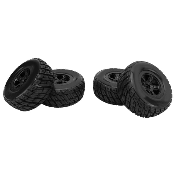 4 stk. RC Short Course Truck Dæk Udskiftning Stabil Let Håndtering 1/10 Sort