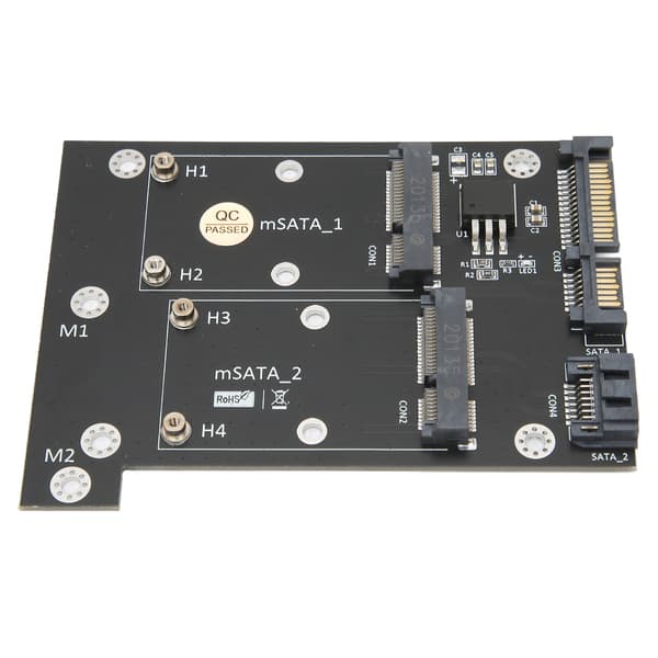Dual M2 SATA SSD til Dual SATA 3 Konverter Adapterkort Høj Hastighed Dataoverførsel Computertilbehør