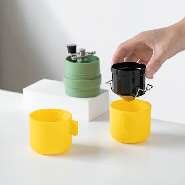 Kaffekværn 3-delt foldbart håndtag Kvantitativ slibning Justerbar ruhed Aftagelig skarp kaffehåndkværn Køkkengadget
