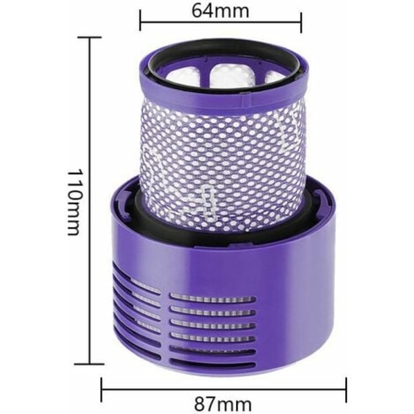 Erstatningsfilter for Dyson V10 SV12 Cyclone Series støvsugere