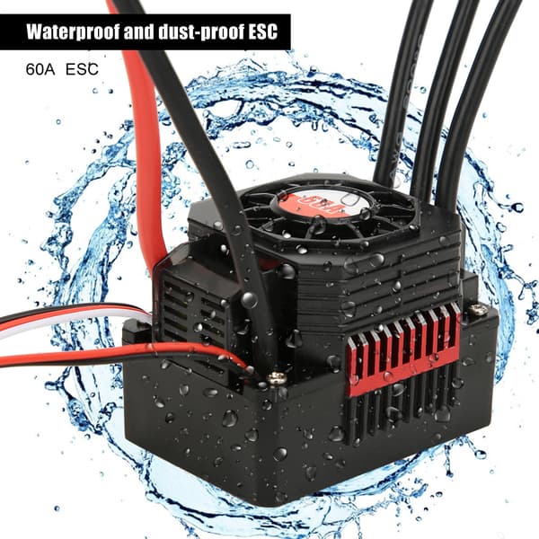 SURPASS 60A Vanntett Støvtett ESC Elektrisk Hastighetskontroller RC Tilbehør