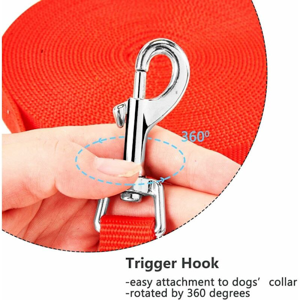 Rød 2,5 cm bred * 3 meter lang nylon bånd hunde kjede bånd trening tau kjæledyr utstyr