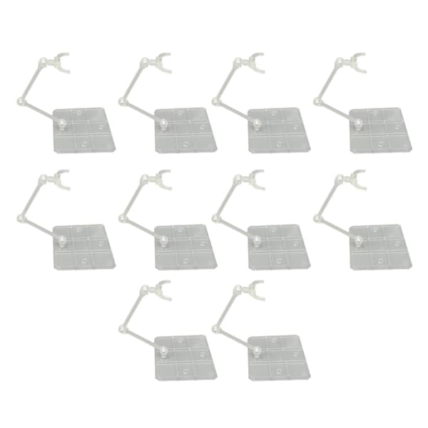 10 sæt Transparent Akryl Action Figur Stand Anime Display Holder Base Support