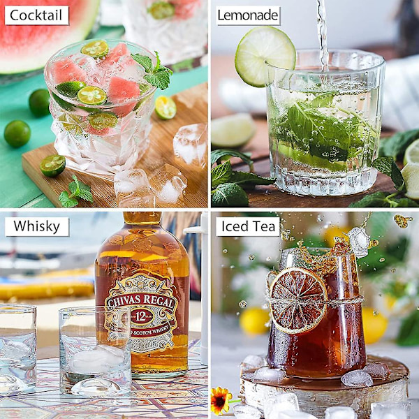 Ice Cube Brickor Återanvändbara för Whiskeycocktailchoklad