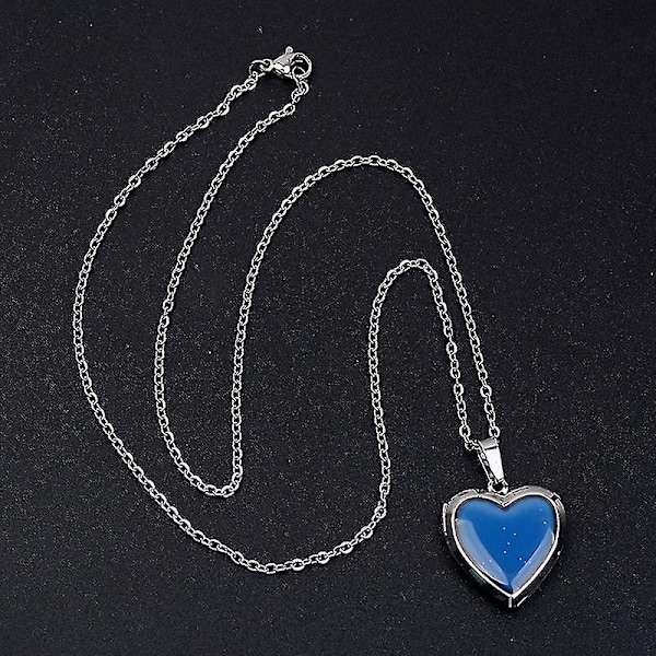 Mood Halsband Hjärthänge Halsband Temperaturkontroll Färgbyte Halsband Hfmqv