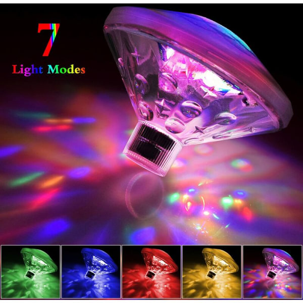 Flytande LED-lampor, vattentät discolampa, dekorativ lampa för bad, dammar,  poolfester, e5ae | Fyndiq