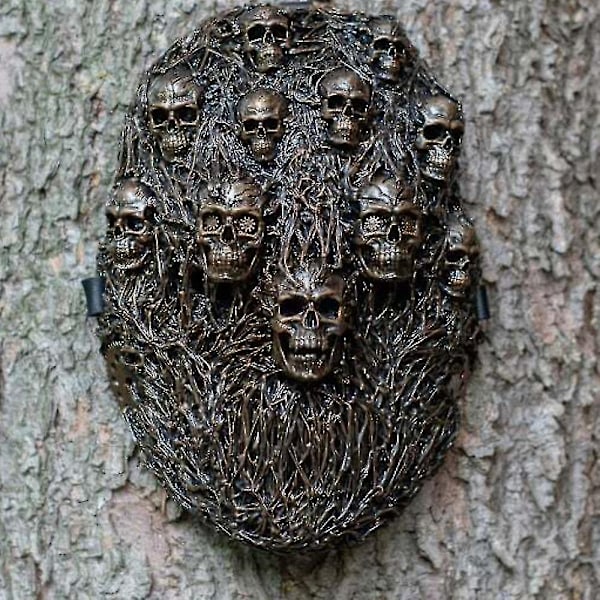 Creepy Punk Skull Mask Latex Masque Cover Huvudbonader Cosplay Halloween Prop