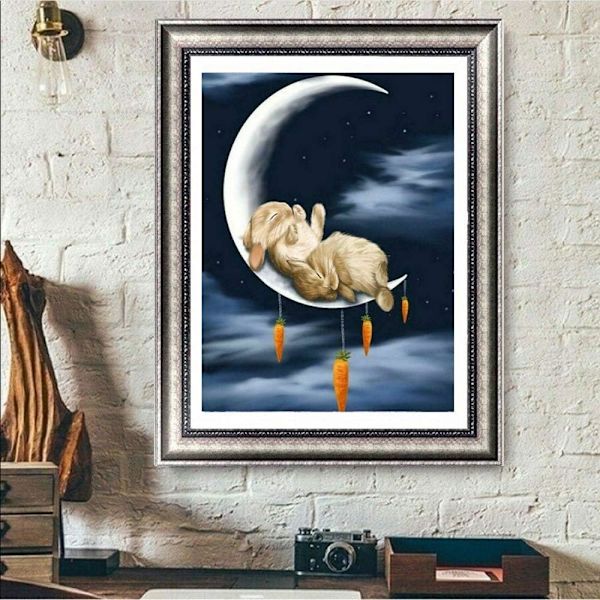 Tee-se-itse 5D diamond painting ristipistokirjonta Diamond painting Olohuoneen Makuuhuoneen Sisustus Seinätarra Kehystämätön 40 x 30cm Yhdistelmä mo