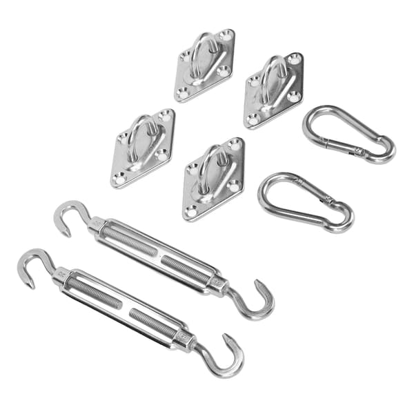 Solsejl Hardware Kit Rustfrit Stål Baldakin Installation Robust Struktur