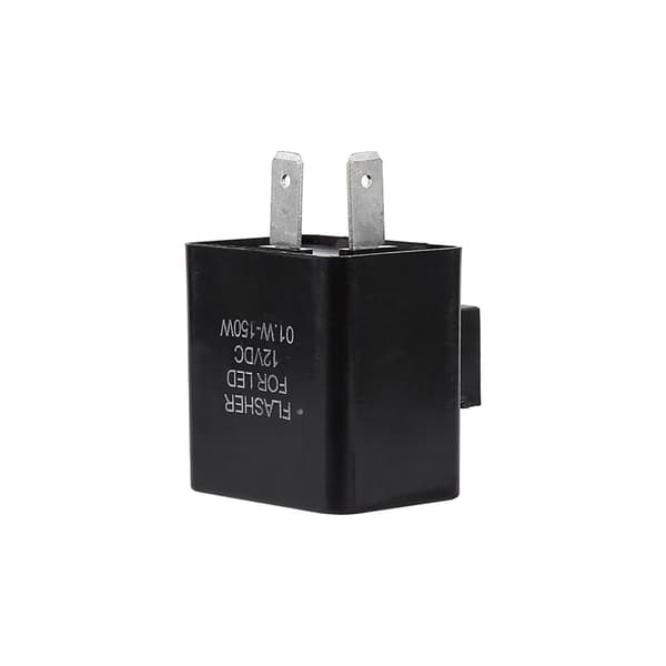 Sort 12V 2-polet Blinker Relæ Motorcykel LED Blinklys