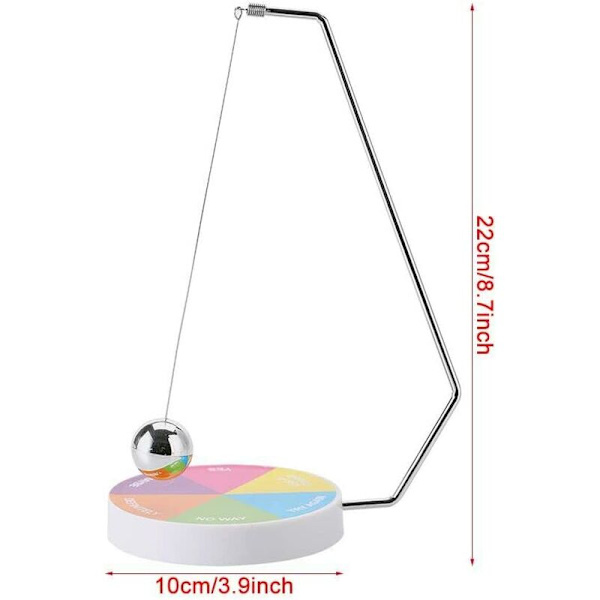 Beslutning bold farve baggrund med heldig picker underholdning spil ornament