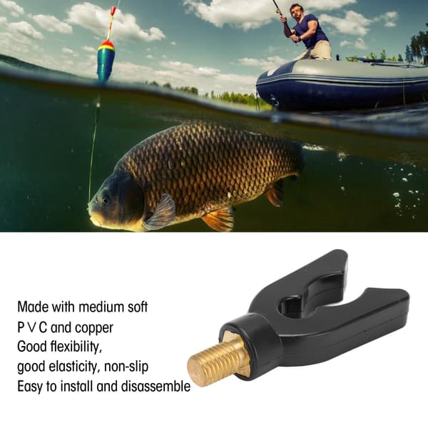 Hållbar Dubbellagers Plast Fiskespöhållare Flexibel Elastisk Halkskyddsdesign