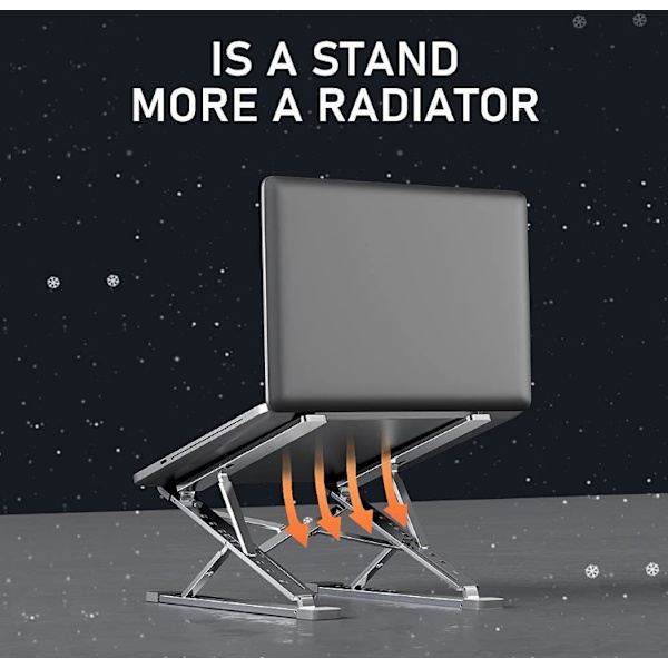 Bærbar stationær computerstativ Køling Base N8 Sølv