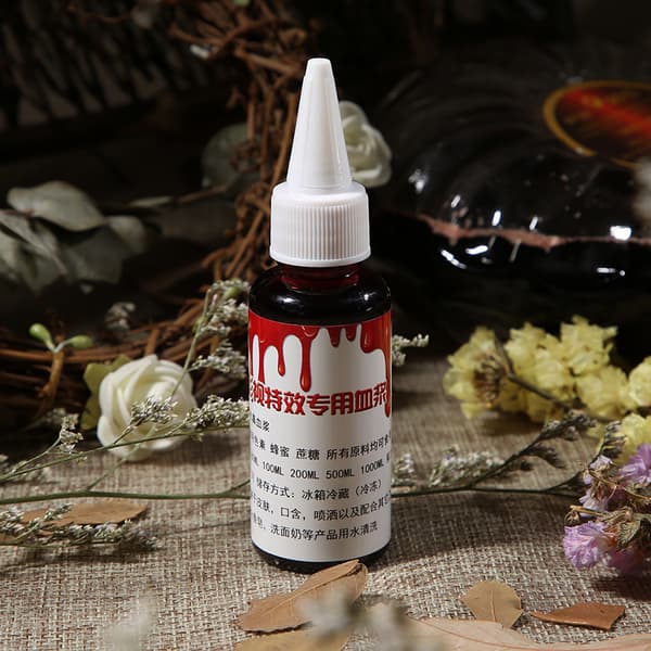 Professionell 30ml Låtsasblod Halloween Zombie Sår Ärrmakeup