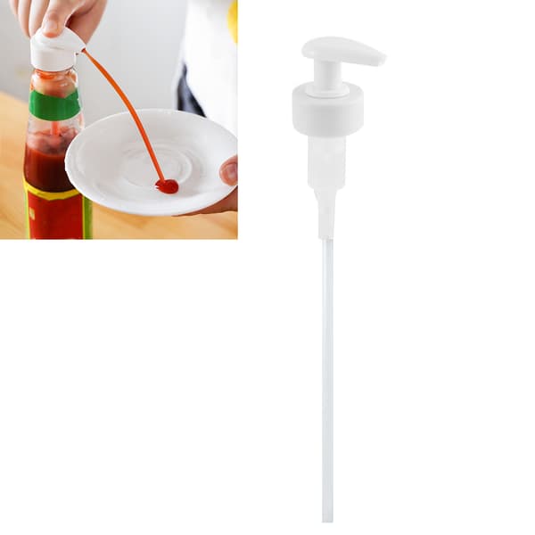 Vit Köks Kryddflaska Pump Dispenser 2.9cm Kaliber