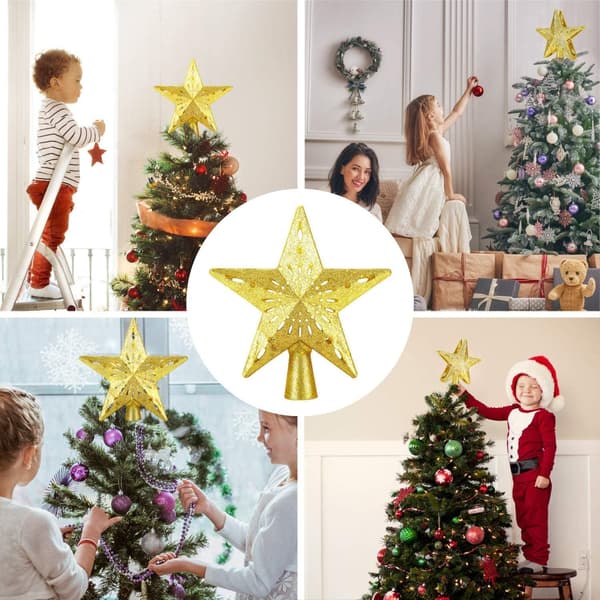 Juletrelys i stjerneform, stjerneformet juletre med