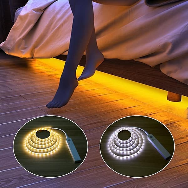 Bevegelsessensor LED-lysstriper Nattlys for sikkerhet White Pack of 1 - 1M