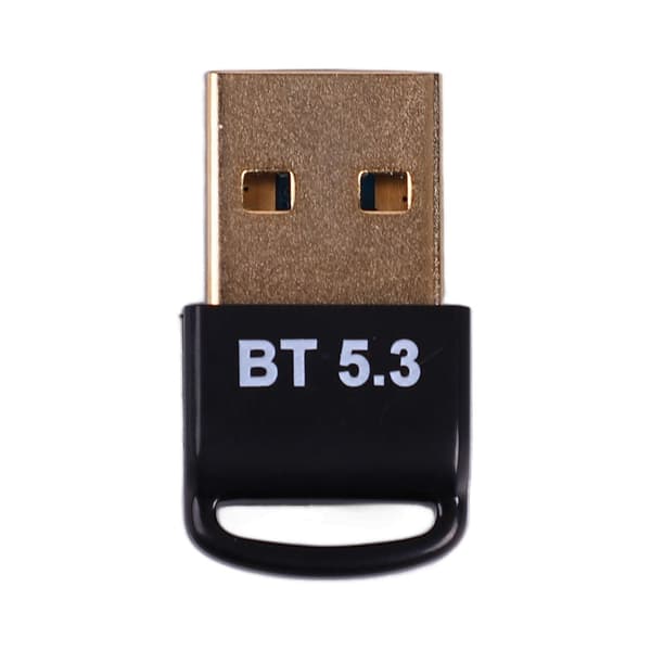 USB Bluetooth 5.3 Adapter Gullbelagt Plugg Sender Mottaker for Windows 8.1 10 11 PC