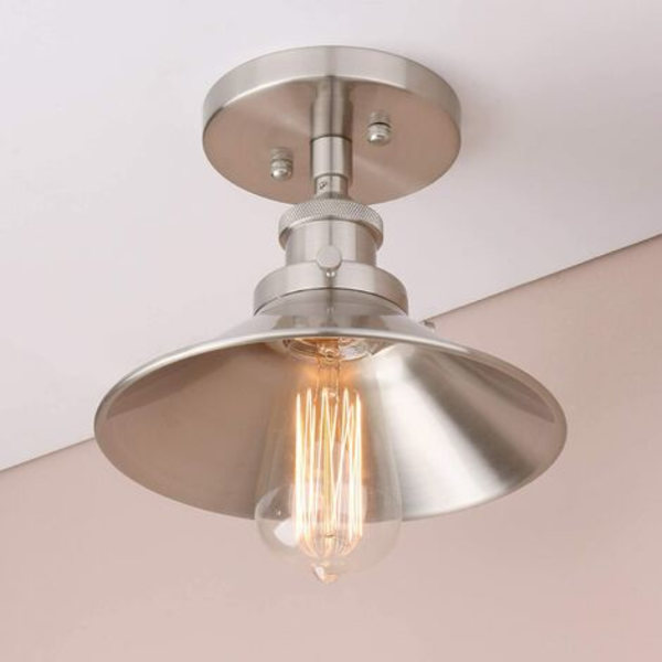 Retro kattovalaisin metallivarjostimella, maalaistalon kattolamppu eteisen loft-keittiöbaariin LED-polttimoilla (C-tyyppi)