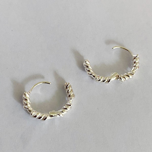 Örhänge Geometry Stud Silver Modesmycken Ac5157