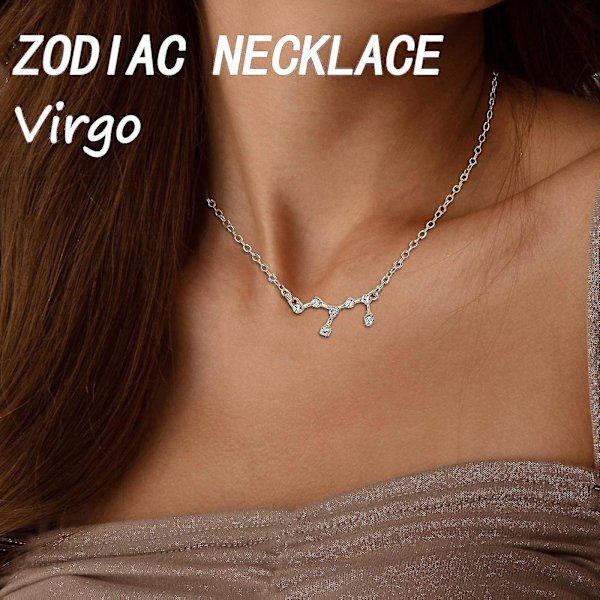 Tolv Constellation Lady halsband jul liten gåva hänge halsband prydnadsföremål