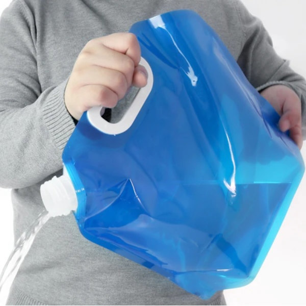 5/10L Utomhus vattenförvaringspåse Camping drickspåse 5st 5PCS Blue 10L