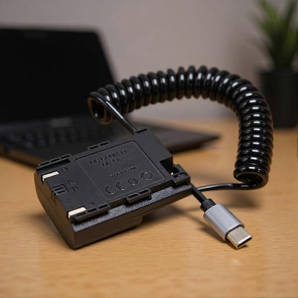 ACK-E6 DR-E6 USB-C-adapter LP-E6 LP-E6N dummybatteri strømforsyningssett for Canon EOS R R5 R6 R7 80D 70D 60D 90D kamera