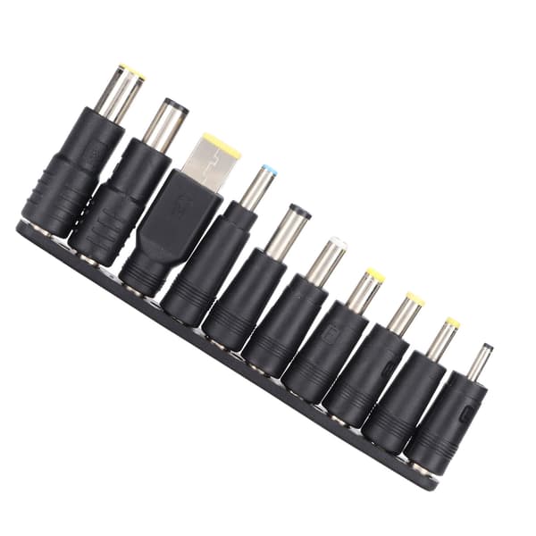 10 stk. DC-strømplugger 5,5 mm x 2,1 mm Kompakt ABS-materiale Bred kompatibilitet DC-adapter