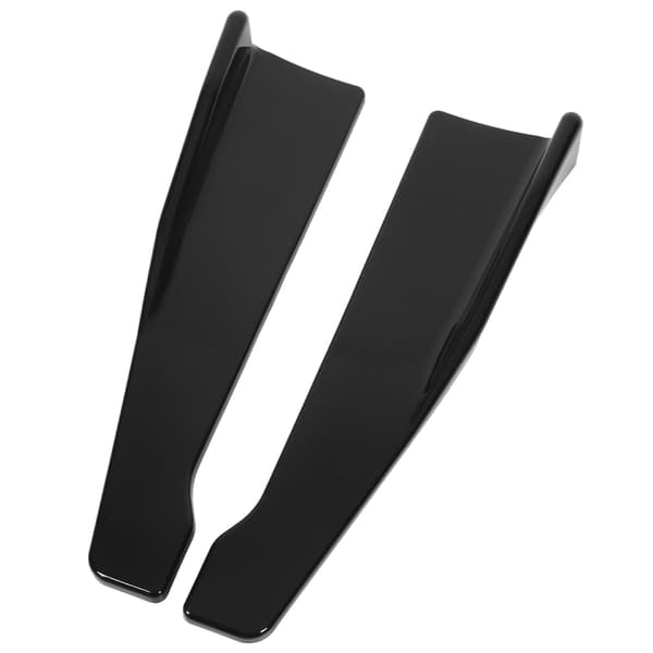 Blank Sort Bagkofanger Canard Læbe Splitter 2 STK til Seat Leon A3 A4 A6