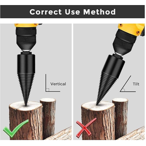 Runt skaft Impact Wood Splitting Bits 50*100mm