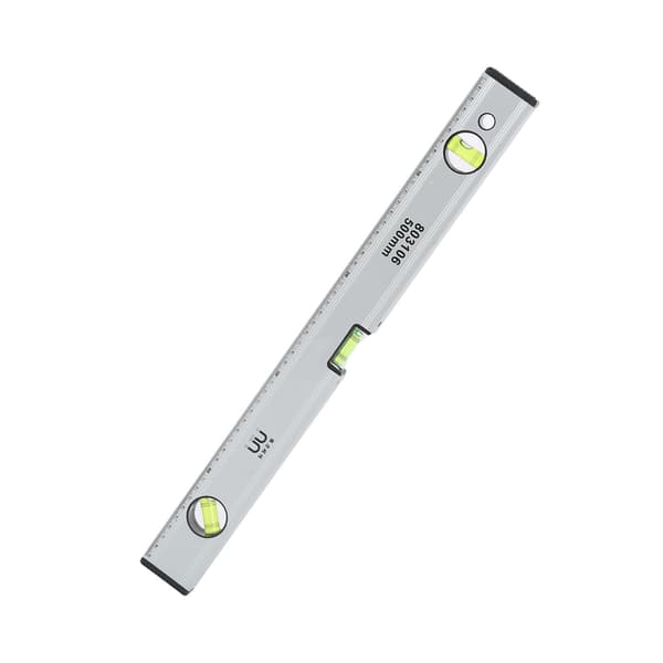 500 mm magnetisk vaterpas lineal i legering