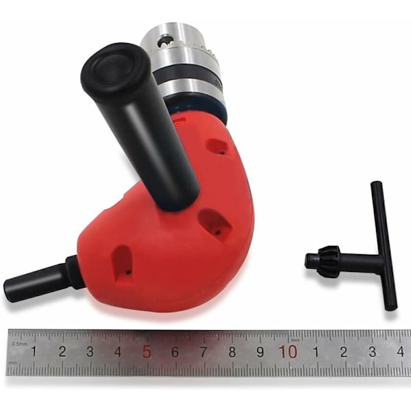 Chuckadapter, metall med 90 graders rätvinkligt runt skaft och 9,5 mm skaft för 1-10 mm runt skaft solid chuck,