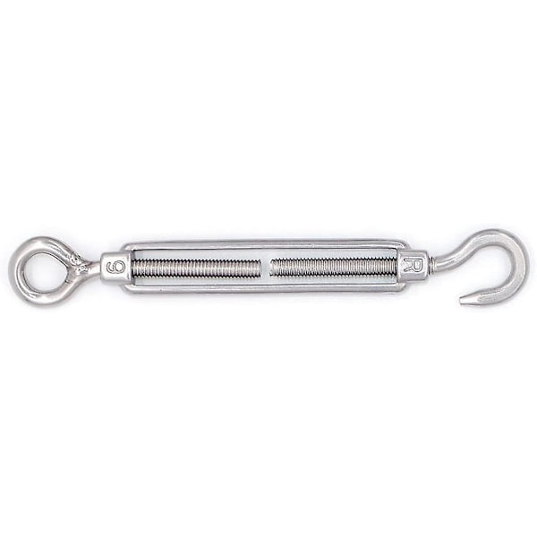 Mecollection M4/m5/m6/m8 304 ruostumaton teräs koukku ja silmukka solki 5 kpl