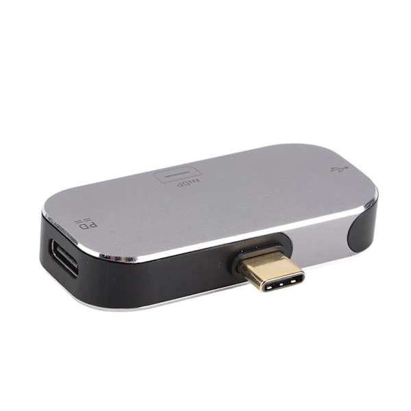 USB C Hub 3 i 1 Type C Han til Mini DP 2 Type C Hun Dockingstation Kompatibel med Windows Android OS X
