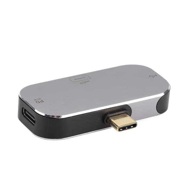 USB C Hub 3 i 1 Type C hann til Mini DP 2 Type C hunn dokkingstasjon kompatibel med Windows Android OS X