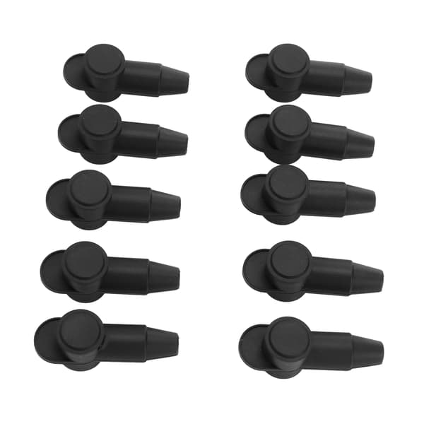 10 stk. silikonterminaldeksler batteribeskytter multifunksjonell sikker alternatorstarter endedeksel