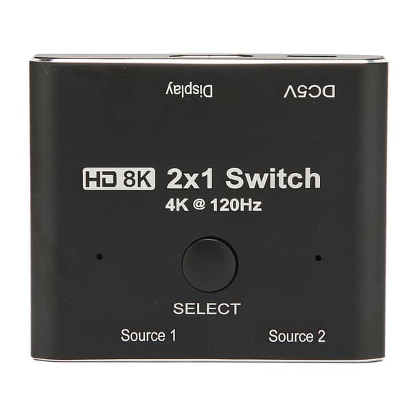 HD Multimedia Interface 2.1 Switch 2-vägs 8K 48Gbps Aluminiumlegering för Xbox PS5