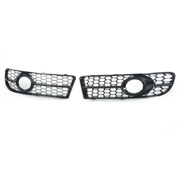 Audi A4 B7 S4 2005 2008 Front Tåkelys Grill Bezel 8E0807681F Blank Svart Erstatningsdeksel