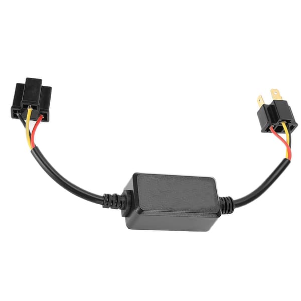 2 stk. bil LED-frontlysdekoder Anti-interferens feilfjerner filter radio lyd