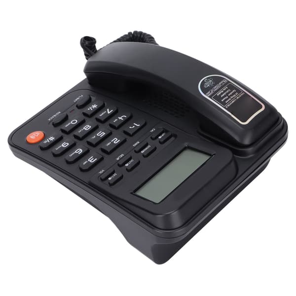 KXT2026CID Kontortelefon Hotel Hjem Fastnettelefon 24 Ringetoner Sort