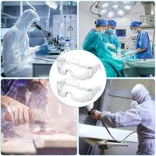 5 delar skyddsglasögon mot droppar Ögonskydd Dammglasögon Klara anti-dimma skyddsglasögon för dagligt bruk, gör-det-själv, laboratorier, svetsning, slipning