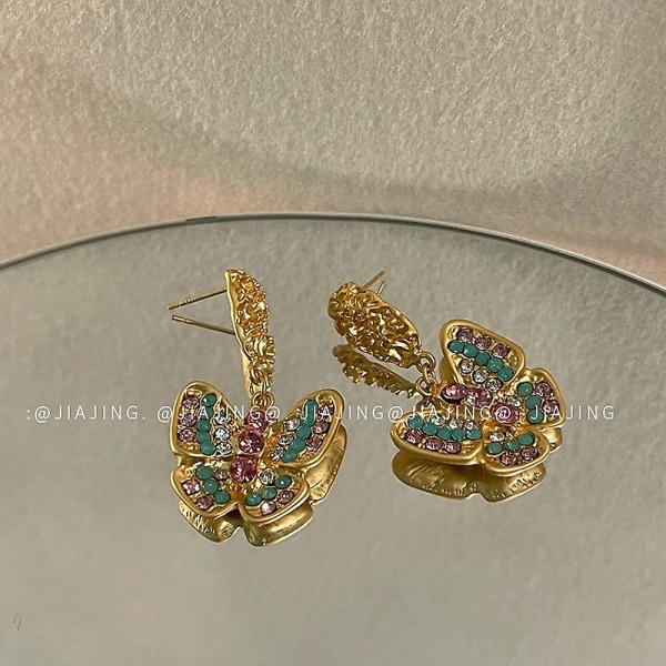 Øreringe 925 Sølvsmykker Butterfly Fashion Jewelry Ac7955