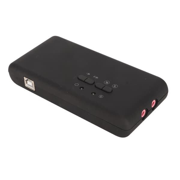 USB Lydkort 12Mbps 7.1 Stereo Dobbelt Mikrofon 48KHz Sampling Ekstern Lydadapter til PC Laptop