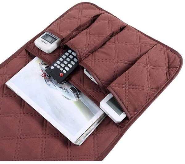 Lenestol Armlene Organizer, Sofastol Beskyttelsesdeksel Black