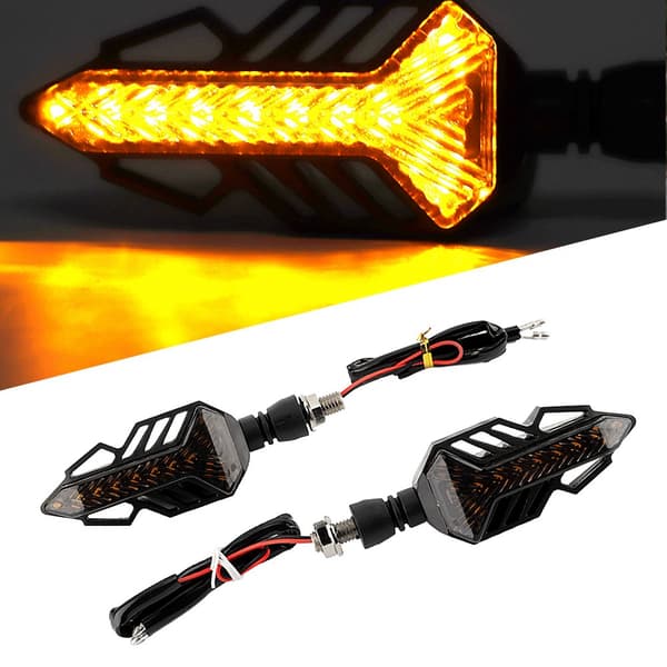 1 par motorcykel LED flydende blinklys indikatorlys universal