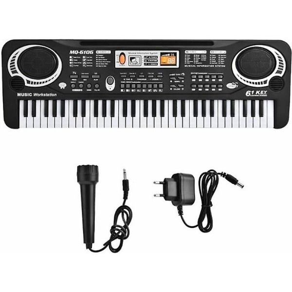 Elektronisk klaver Elektronisk keyboard Digital klaver 61 tangenter Elektronisk klaver Begynder Keyboard Klaver Legetøj Børn