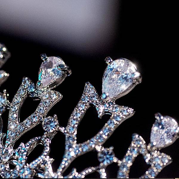 Brudekrone Hodeplagg For Kvinnelig Bryllup Bursdag Hodeplagg Rhinestones Innlagt Retro Luksus Hår