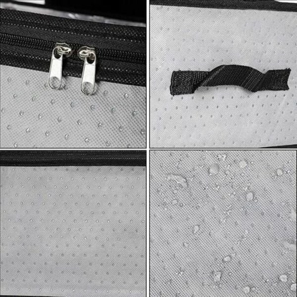 Underbäddsförvaringsväska Set om 3, Stor hopfällbar non-woven underbäddsförvaring, förvaringsväskor för täcken Täcken Filtar Kudde