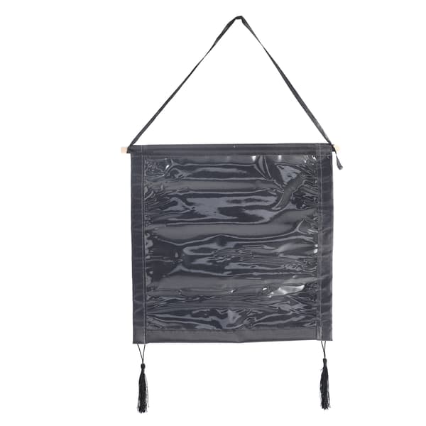 30cm x 30cm Mörkgrå Strassmålning Hängare Ram Väggdekoration Ritset