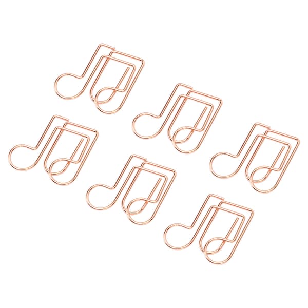 100 stk. Innovative Søde Form Rustfri Elektroplettering Metal Papirclips Multifunktionel Dokumentklassificering
